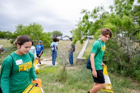 Students from across the Coastal Bend gathered for Exploring Baffin Bay: A Texas Brigades Experience at Kaufer-Hubert Memorial Park in Riviera.