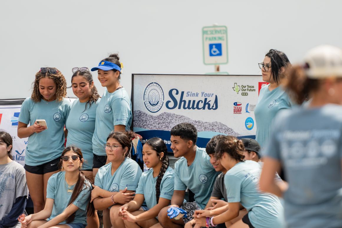 Students from multiple Coastal Bend school districts participated in a student event during this year's Sink Your Shucks community restoration events.