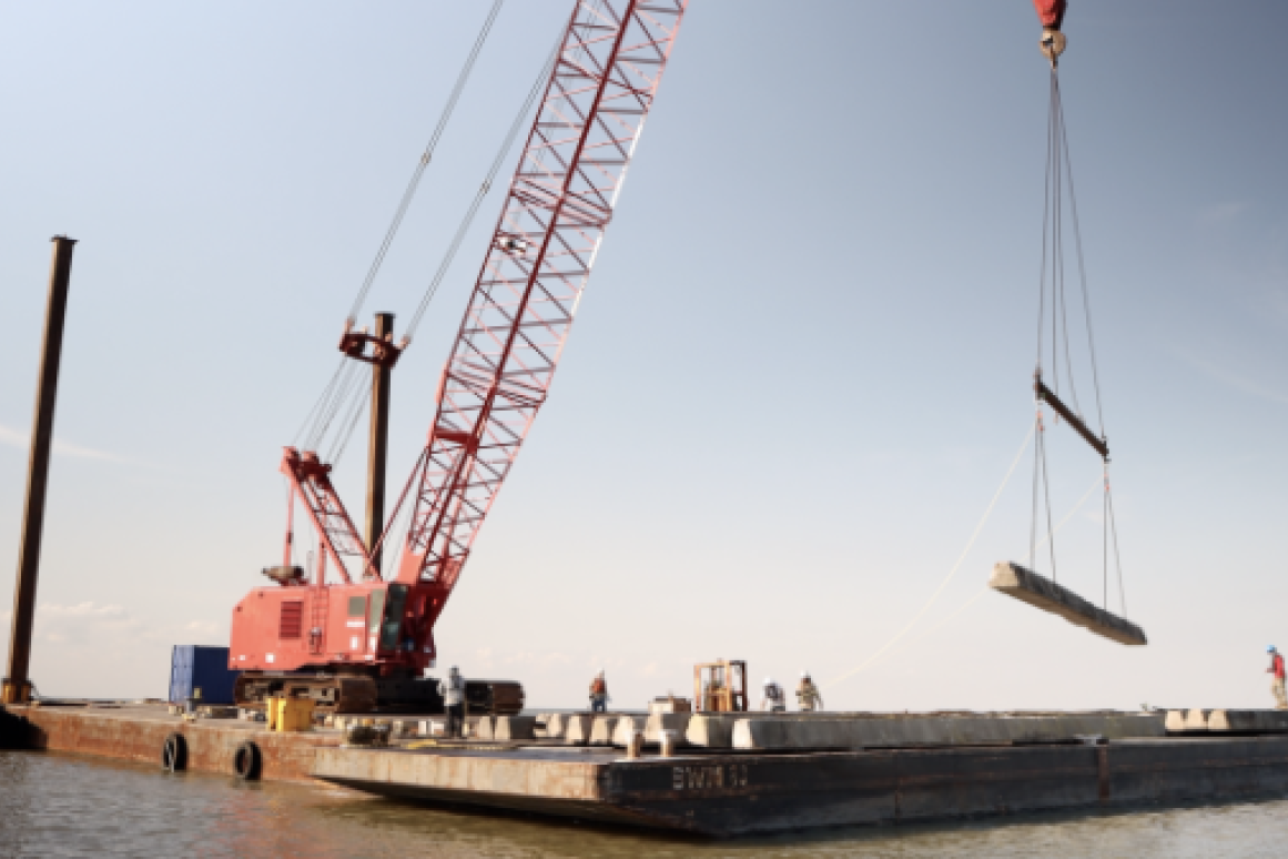 oyster reef construction