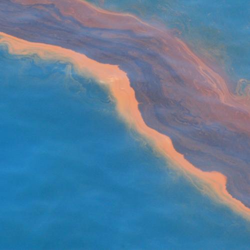 aerial oil spill