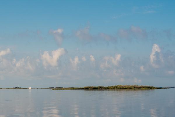 Spoil island in the Upper Laguna Madre, Texas